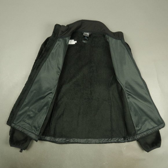 The North Face Plush Osito 2 Full Zip Jacket in Black Size Medium - Picture 5 of 9